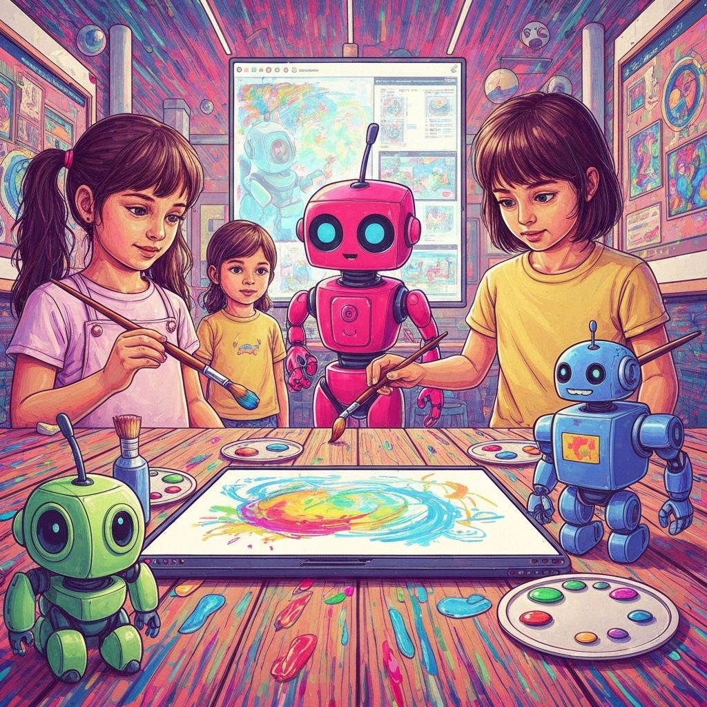Kids creating amazing AI art